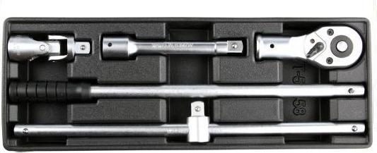 Yato ZESTAW NARZĘDZI DO KLUCZY NASADOWYCH 3/4" 4 elem. WKŁAD DO SZAFKI YT-55458 (3/4")