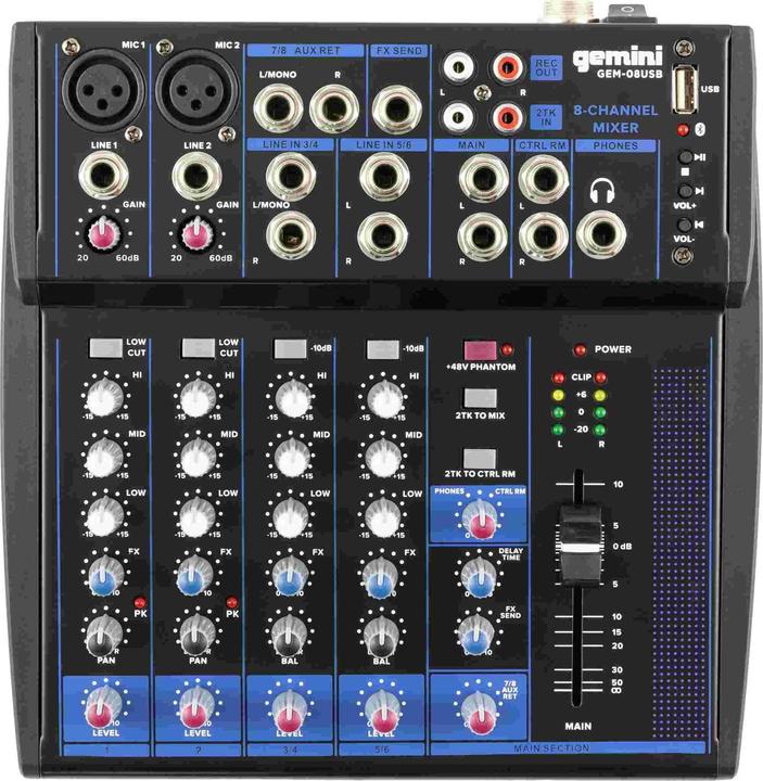 Image du produit Native Gemini GEM-08USB (Clubmixer)