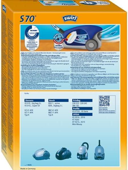 Produktbild Swirl S 70 MicroPor Plus Airspace (1x)