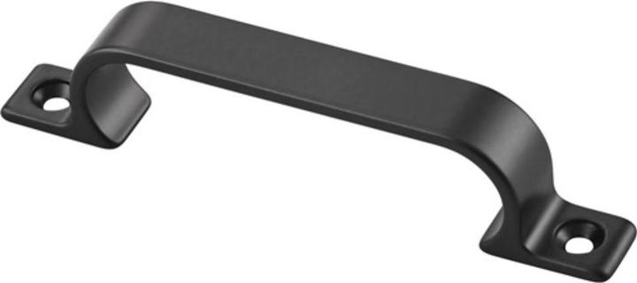Actual product image Hermeta Handle Projection 21 mm Length 112 mm Width 14 mm Aluminium black Number of holes 2