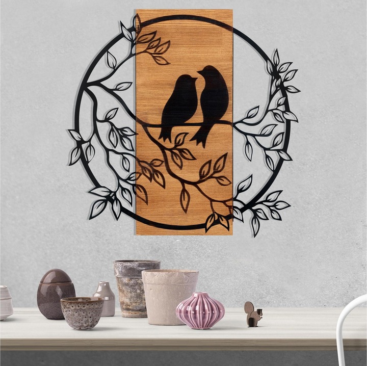 Produktbild Wallxpert Wanddekoration Vogel 59.5 cm x 58.5 cm