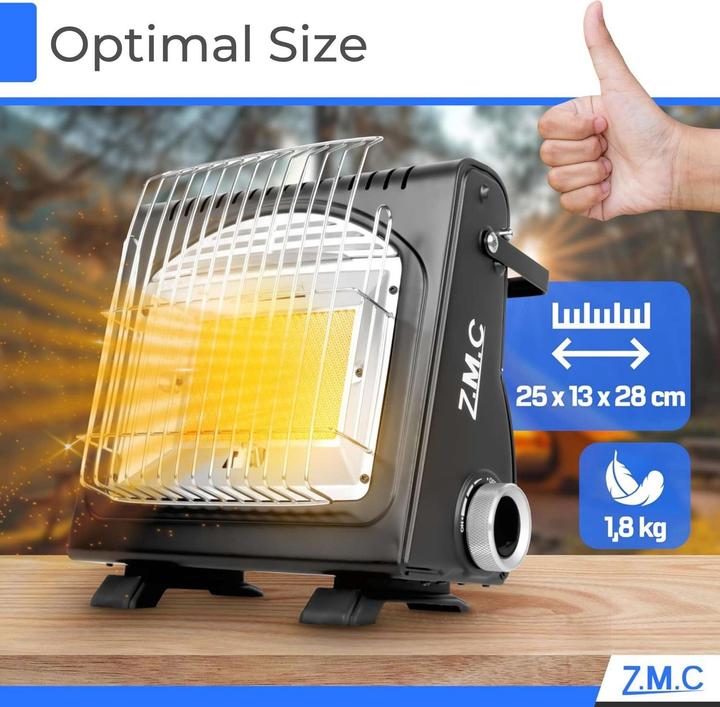 Produktbild ZMC Z.M.C 2-in-1 Portable Gas Heater and Gas Cooker (1700 W)