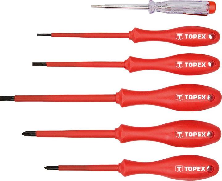 Actual product image Topex 1000V screwdriver, 6 pcs. (Cross recess)