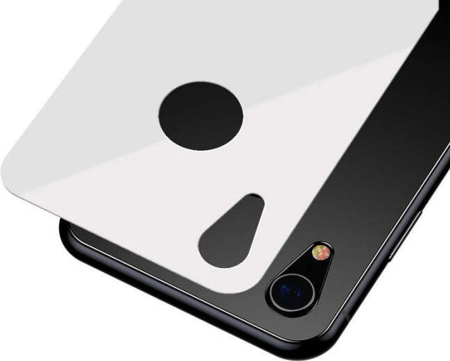 Actual product image Baseus iPhone Xr 03 mm Full coverage curved TGlass rear ProtectorWhite (1 Piece, Apple iPhone XR)