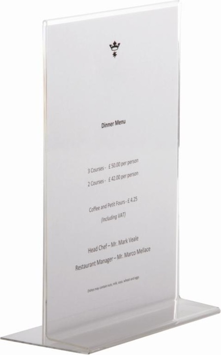 Produktbild Deflecto Tischaufsteller gerade A4 Hochformat (A4)