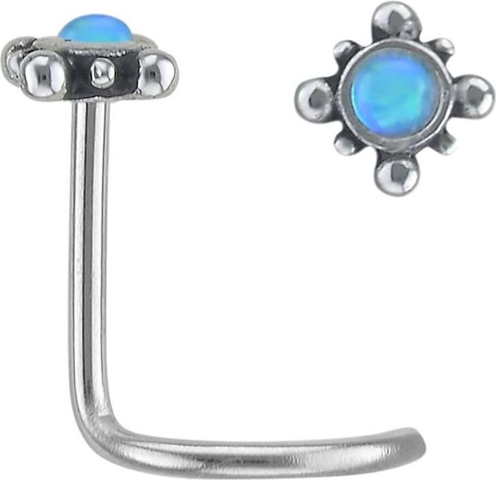 Actual product image Bijouteria Nose piercing (Stainless steel, Synthetic Opal)