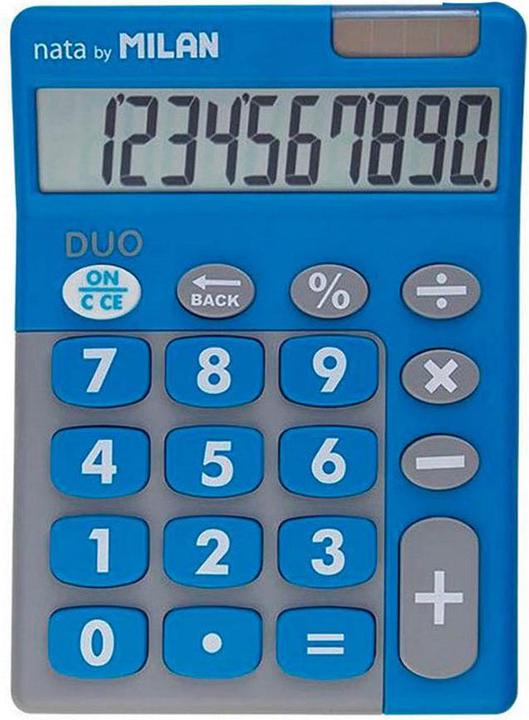 Produktbild Rechner Rechner 10 Ziffern Touch Duo blau (Batterien, Solarzellen)