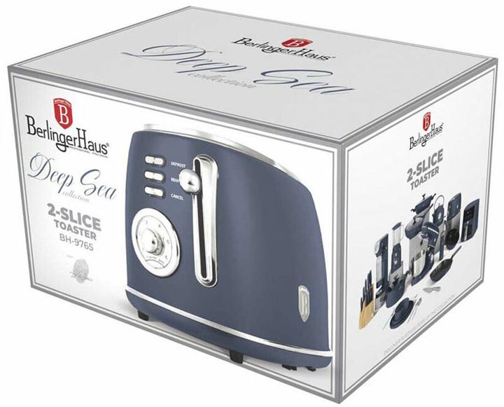 BerlingerHaus Haus Toaster matt blue Deep Sea Collection