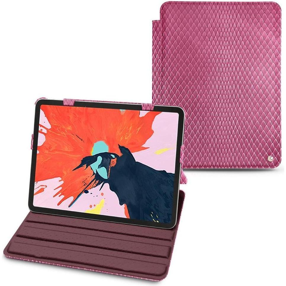 Noreve Lederschutzhülle horizontal (iPad Pro 11 2018 (1. Gen)), Tablet Hülle, Rosa