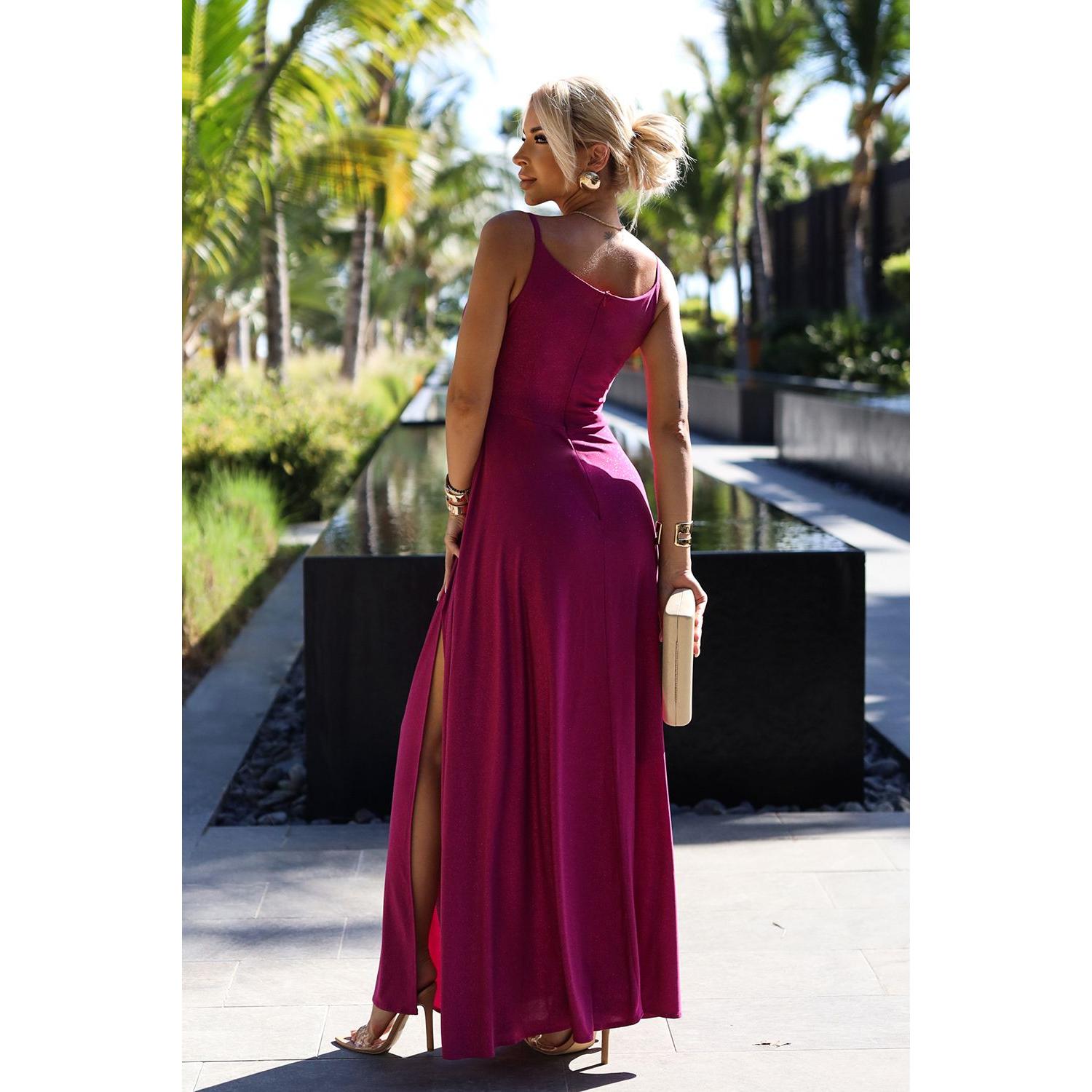 Thumbnail - Numoco, Damen, Kleider, Langes Kleid model, Rosa, (XL)