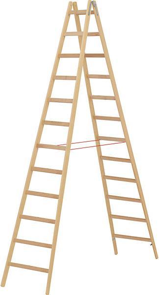 Actual product image kaiserkraft Wooden stepladder (Stepladder)