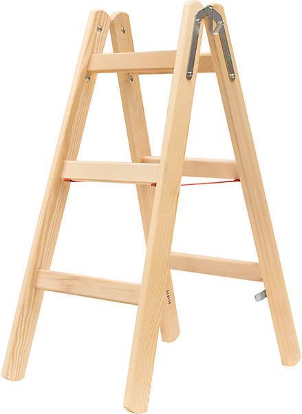 kaiserkraft Escabeau en bois (Échelle deux plans, 95 cm)