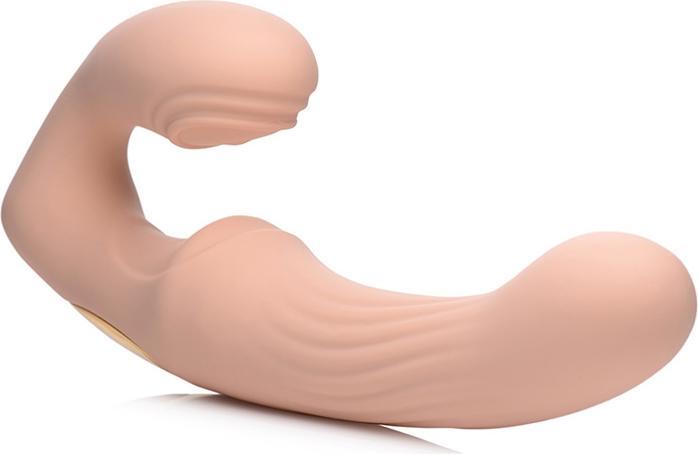 Actual product image XR Brands UPulse Vibrating Silicone Strapless Strapon