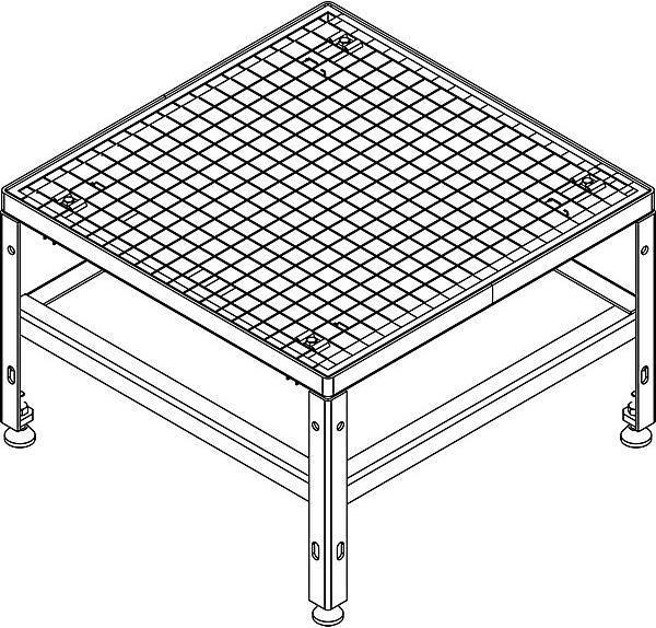 Produktbild eurokraft pro Plattform für Plattform-Modulsystem (Plattformleiter, 61 cm)