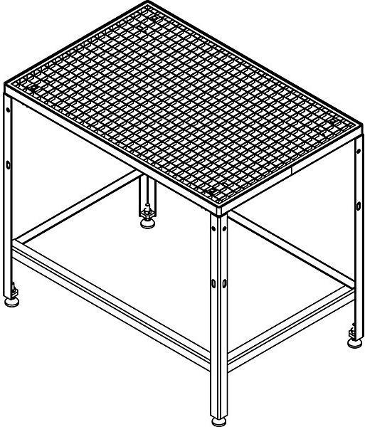 Produktbild eurokraft pro Plattform für Plattform-Modulsystem (Plattformleiter, 91 cm)