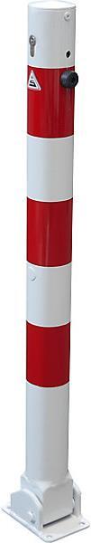 Produktbild kaiserkraft Absperrpfosten, Ø 76 mm, weiß / rot