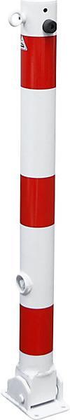 Produktbild kaiserkraft Absperrpfosten, Ø 76 mm, weiß / rot