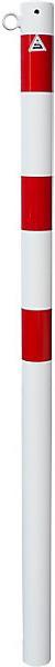 Actual product image kaiserkraft Barrier post, Ø 60 mm, white / red