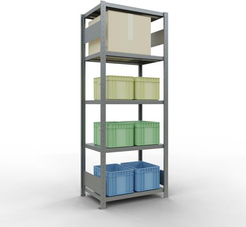 Actual product image Schulte Lagertechnik MULTIplus250 basic racking system with length ledgers