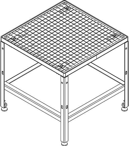 Immagine prodotto eurokraft pro Piattaforma per sistema di moduli di piattaforma (Scala a pioli, 61 cm)