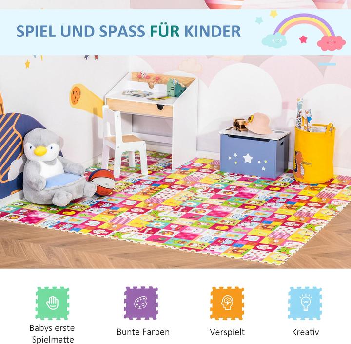 Image du produit Homcom Tapis puzzle 16 pièces (61.5 x 61.5 x 1 cm)