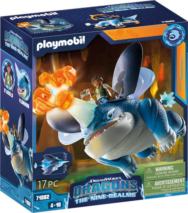 Actual product image Playmobil 71082 Dragons: The Nine Realms - Plowhorn & D'Angelo (71082, Playmobil Dragons)