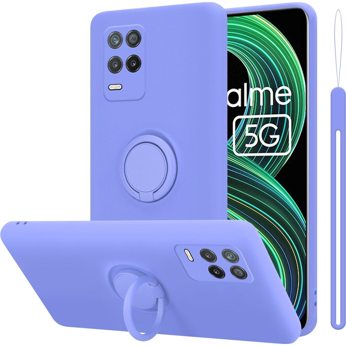 Cadorabo TPU Liquid Ring Silicone Case Hülle für Realme 8 5G / V13 / Q3 / Q3i / Narzo 30 5G (Realme 8 5G, Realme V13, Re...