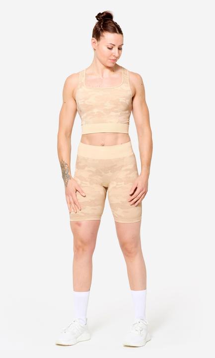 Produktbild Domyos Crop Top - beige camouflage (XL)