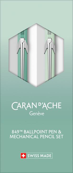 Caran d'Ache 849 Set Misty Forest Sonderedition (Dal verde pastello al verde salvia, 2 x)