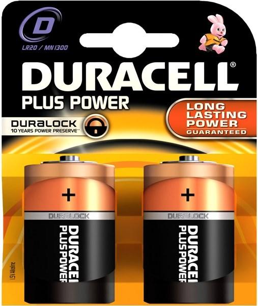 Produktbild Duracell Plus (2 Stk., D / LR20 / Mono / R20, 15000 mAh)