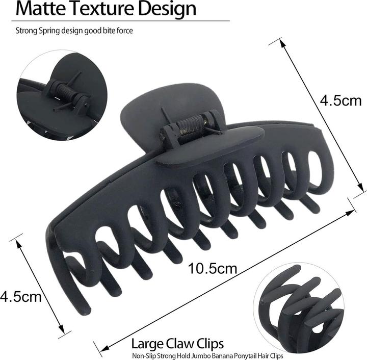 Image du produit ASMI 5 pièces de pinces à cheveux, griffes à cheveux