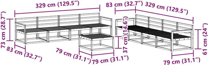 Produktbild vidaXL Outdoor-Sofagarnitur