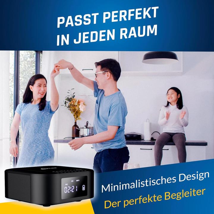 Produktbild Fourze Boombox E1 mit CD-Player und Bluetooth (FM, Bluetooth)