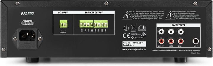 Produktbild Power Dynamics PPA502 (Verstärker)