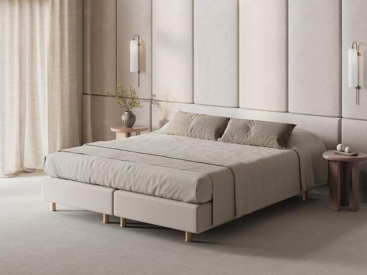 Actual product image Micadoni Bed Base, "Whale", White, 200x80x35 Made in Europe (80 x 200 cm)