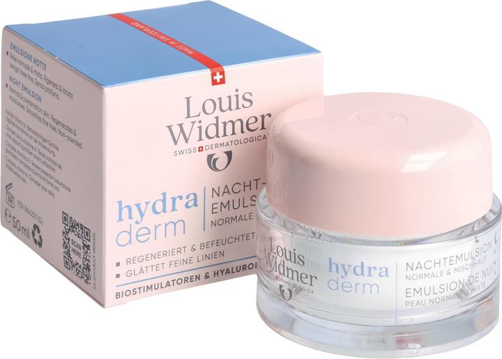 Produktbild Widmer Louis Hydraderm Nachtemulsion ohne Parfum 50 ml (50 ml)