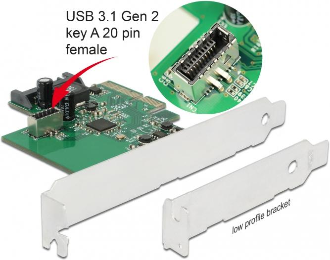 Actual product image Delock PCI Express Card