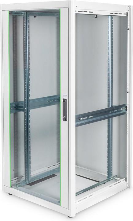 Produktbild Digitus Netzwerkschrank Basic 48,3cm 19Zoll 32HE grau H1560mmxB800mmxT800mm IP20 mit Glastuer ohne Montag... (32 HE, 19 Zoll Rack)