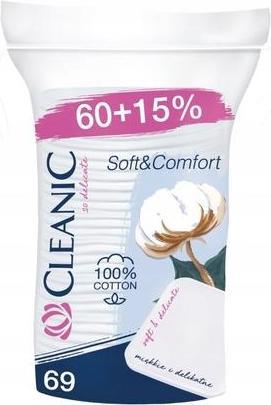 Produktbild Cleanic Soft Comfort Square Cosmetic Pads - 69 Stück (Intimwaschlotion)