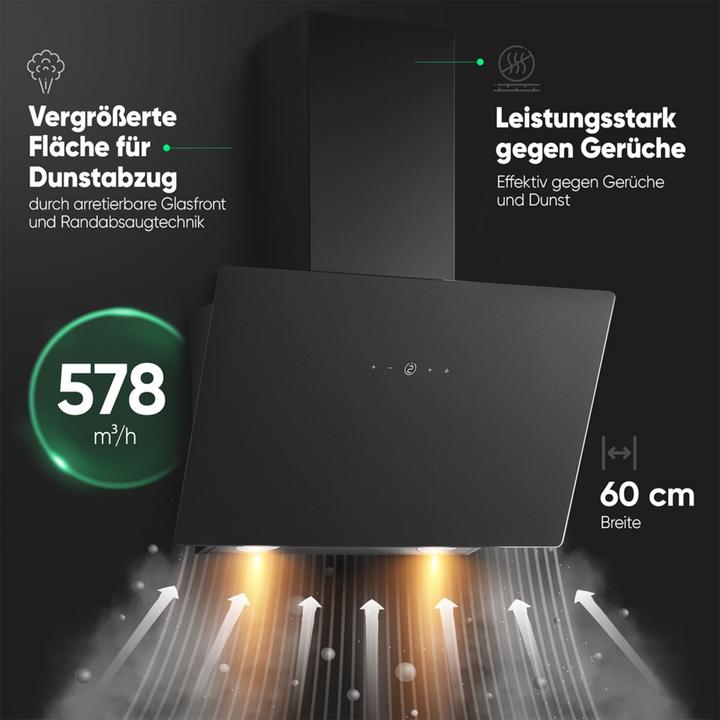 Produktbild Bomann DU 7611 G Kopffreie Vertikal-Haube (Wandhaube)