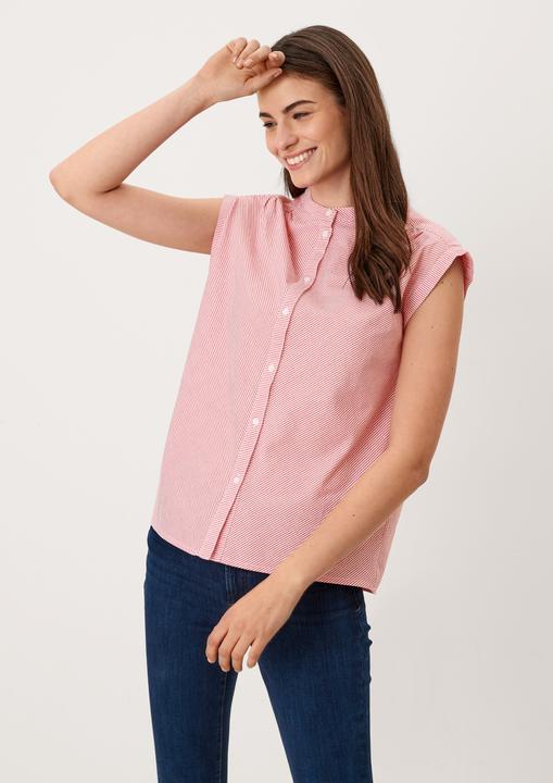 Produktbild s.Oliver Bluse Bluse mit Rundhalsausschnitt (L)