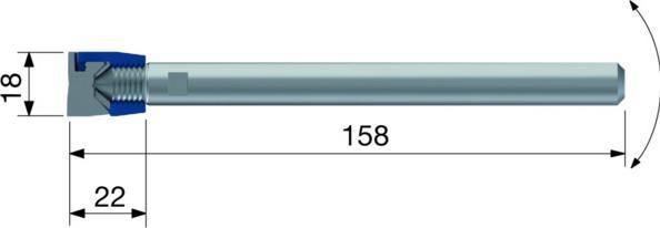 Actual product image Taram Tablarträger verz. 12/150mm (1 pcs.)
