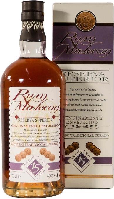 Produktbild Malecon 15 years (1 x 70 cl)