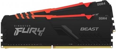 Actual product image Kingston FURY Beast RGB (2 x 8GB, 2666 MHz, DDR4-RAM, DIMM)