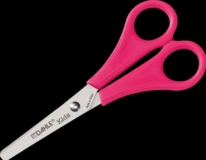 Actual product image Dahle Children's scissors round 13 cm, pink handle (13 cm)