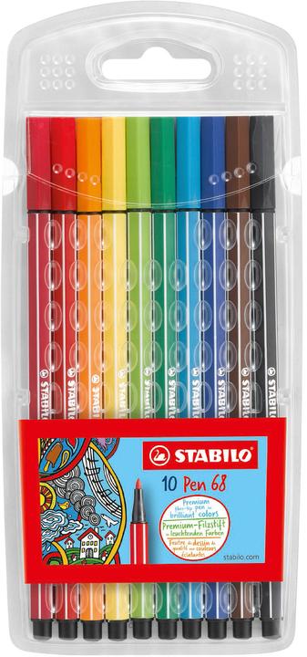 Produktbild STABILO Pen 68 Premium-Filzstift (Mehrfarbig, 10 x)