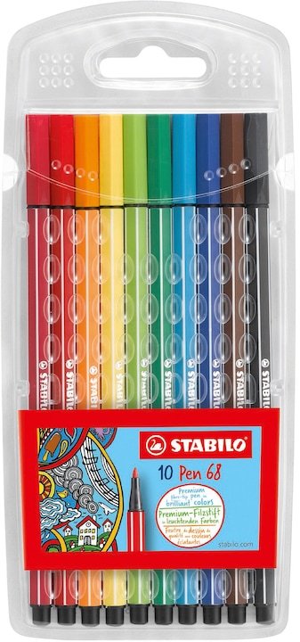 Produktbild STABILO Pen 68 Premium-Filzstift (Mehrfarbig, 10 x)