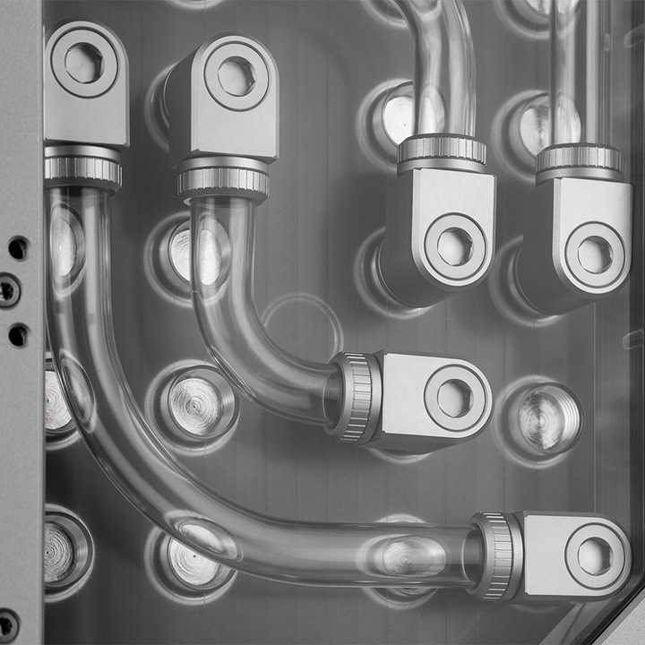 Produktbild EKWB EK-QuantumX Loophole Distroplate D5 PWM - silber