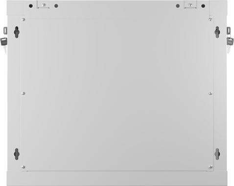 Produktbild Lanberg 19" 9HE 600X450 grauer Wandmontage-Rack-Schrank perforierte Türen (flach verpackt) (9 HE, 19 Zoll Rack)