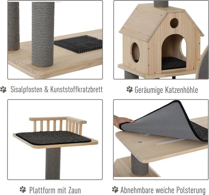 Actual product image Jamb Scratching post (143 cm, Nature)